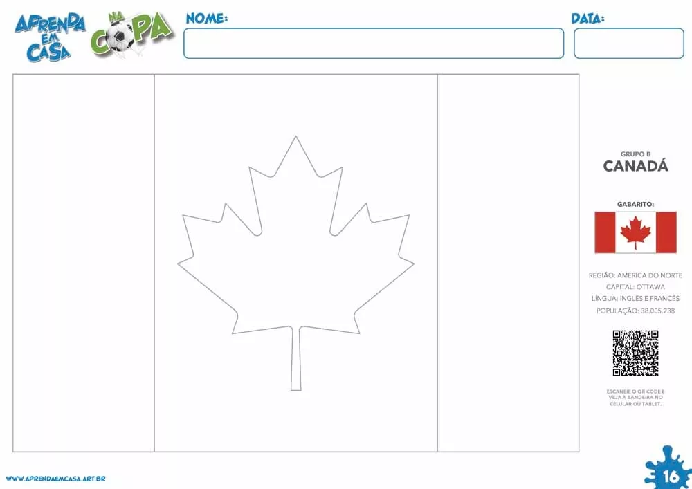 Página do ebook — bandeira para colorir — imagem 3